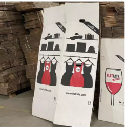 Heavy duty shipping wardrobe moving boxes with bars