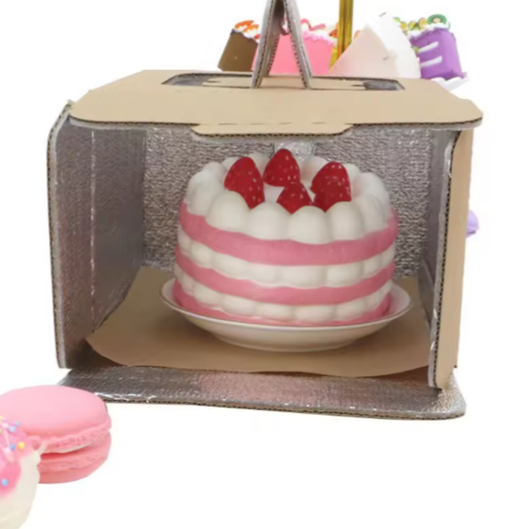 Thermal Insulation Paper Box Frozen Food Insulated Cake Cooler Box Cold Shipping Packaging Box for Frozen
